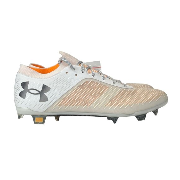 Under Armour Shadow Pro FG White Orange Shock Soccer Cleats 3025643-100 Size 10 main image 5